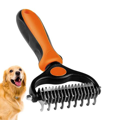 Shedding Rake for Thick Coats for dog grooming