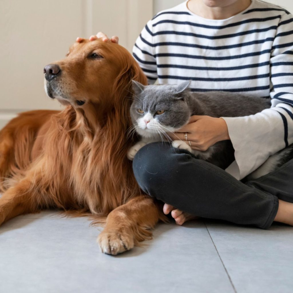 Reducing Stress With Gentle Touch for dog