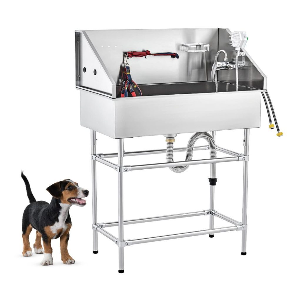 Stainless Steel Bathtub Options for dog grooming